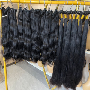 Commercio all'ingrosso radi indiani fasci di capelli venditori, vergine cuticola allineati fasci di capelli tessuto, doppio disegnato a buon mercato capelli umani estensione - Product Image 3