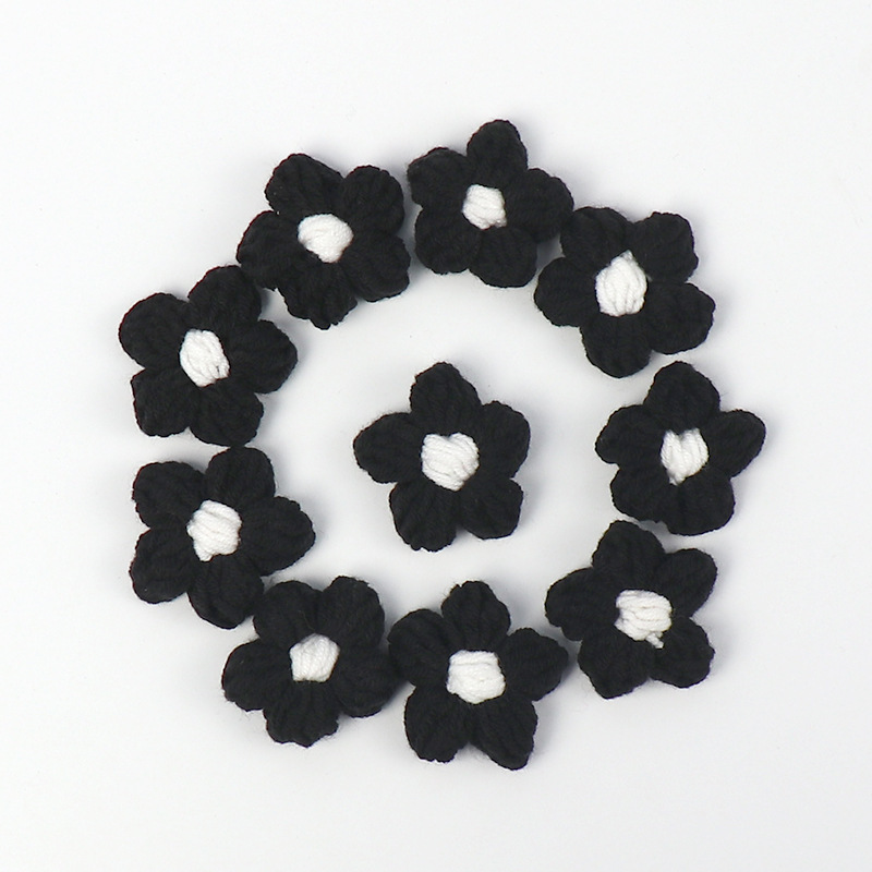 Pétalos de flor de hojaldre negros