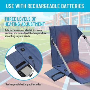 Park açık spor hayranları için elektrikli ısıtıcı koltuk minderi ile yüksek kaliteli ısıtmalı sandalye isıtıcı - Product Image 3