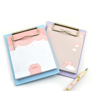 Creativo A5 sticky note notebook con kraft colore della carta di clip studente blocchetto per appunti appiccicoso con pallet di legno - Product Image 3