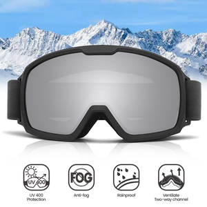 Двухслойные противотуманные лыжные очки, модные лыжные очки с индивидуальным логотипом, защищающие от песка, прозрачная защита для глаз для мужчин и женщин - Product Image 2