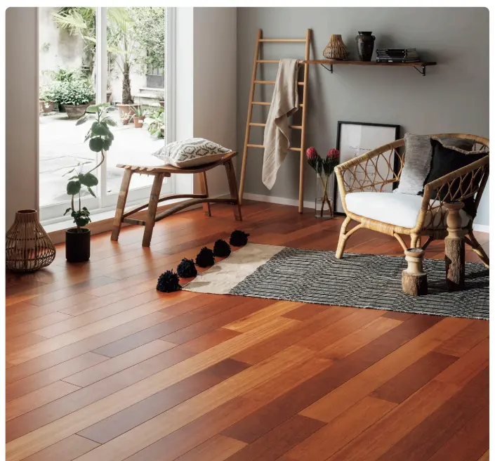 Kempas hardwood solid wood flooring
