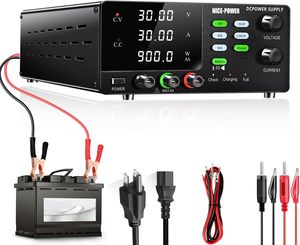 NICE-Power ม้านั่งพลังงานสูง30V 30A 900W แบตเตอรี่ชาร์จ OCP ย้อนกลับป้องกันการชาร์จหน่วยความจำ R-SPS3030C - Product Image 1