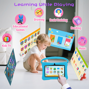 Tốt Nhất Bán <span class=keywords><strong>7</strong></span>-Inch Iwawa Trẻ Em Tablet PC Quad Core Với 1024X600 Độ Phân Giải Chức Năng Học Tập Giáng Sinh Màu Đen Món Quà Ngày Valentine - Product Image 3