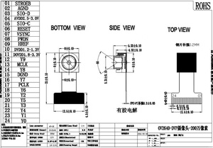 Adatto per ESP32 OV2640 2 milioni di pixel modulo della macchina fotografica per ESP-CAM 24pin 2.1 centimetri di Lunghezza - Product Image 6