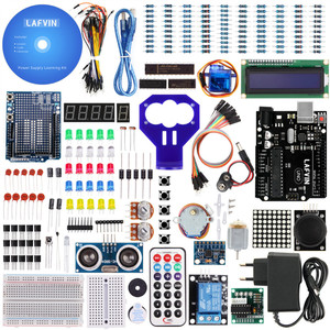 LAFVIN <span class=keywords><strong>UNO</strong></span> <span class=keywords><strong>R3</strong></span> Projekt Super <span class=keywords><strong>Starter</strong></span> <span class=keywords><strong>Kit</strong></span> für Arduinos mit Tutorial
