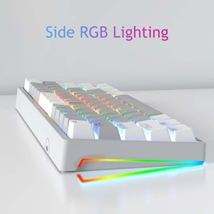奥拉F3261 RGB 60% 有线迷你紧凑型通用串行总线机械游戏键盘61键笔记本电脑热插拔功能台式机新功能 - Product Image 5