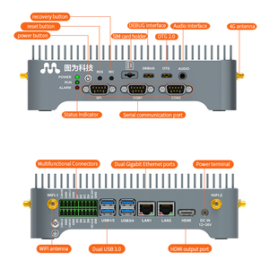 Nviadia Jetson AGX Xavier 32T 32GB LDPPR4 Edge Computing Box Amplia gama de puertos IO M.2 KEY E/M para Computación Industrial - Product Image 3
