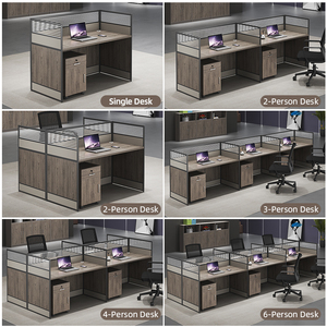 Bàn văn phòng nhân viên văn phòng bàn đơn giản màn hình hiện đại trạm tủ khóa phân vùng nhân viên Bàn máy tính - Product Image 2