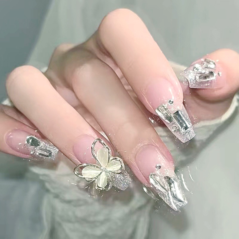 Z159-crystal stone butterfly-phototherapy