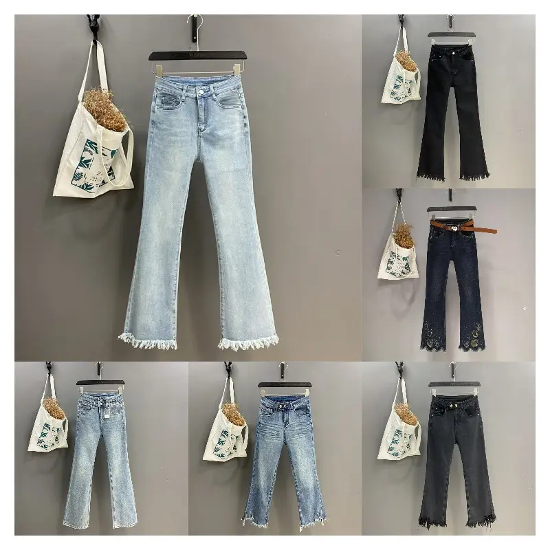 The factory produces hot jeans women's new 2023 summer jeans at a low price plus size women's clothing jean