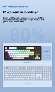 Xinmeng M87Lite Mechanical <strong>Keyboard</strong> Three-Mode for <strong>Computers</strong> and Laptops General <strong>Use</strong> for Gaming and Office <strong>Keyboard</strong>