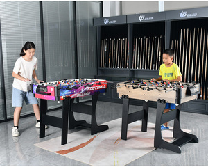 Wooden Color Foldable 2-in-1 <strong>Multi</strong> <strong>Function</strong> Combo <strong>Game</strong> <strong>Table</strong>, Folding <strong>Multi</strong>-<strong>Game</strong> <strong>Table</strong> <strong>with</strong> Foosball, Billiards TM-4880 - Product Image 6