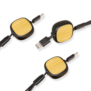 Eco-friendly 4 in 1 USB Cable Micro Type-C Cable 2.4A Fast Charging Retractable <strong>Data</strong> Cable Type c for Android Multi Phone - Product Image 3