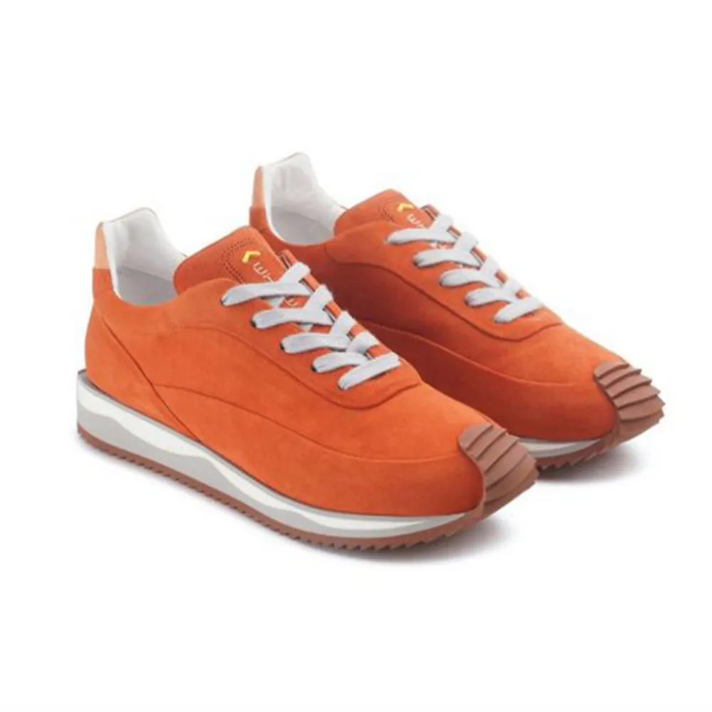 गर्म बेच में किए गए इटली महान गुणवत्ता नारंगी रंग रबर और माइक्रो Midsole आकस्मिक शैली जूते
