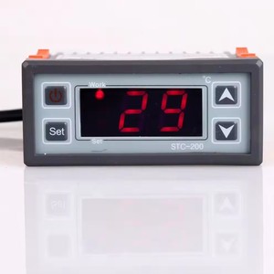 Новый STC-200 AC цифровой регулятор температуры STC 200 термостат регулируемый микрокомпьютерный термостат NTC датчик 220 В контроллер - Product Image 1