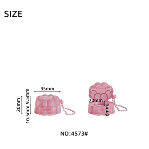 Jinze rỗng <span class=keywords><strong>mini</strong></span> nhựa Eyeshadow Trường hợp với Keychain vuông Blush <span class=keywords><strong>Lip</strong></span> trường hợp - Product Image 6