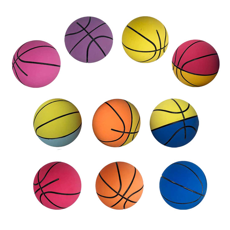 6cm mixed color basketball