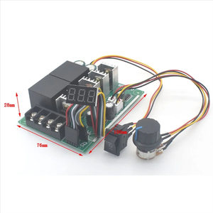 DC Motor ayarlanabilir 0-dijital ekran sürücü modülü girişi MAX60A 12V 24V ile 100% PWM hız kontrol cihazı - Product Image 5