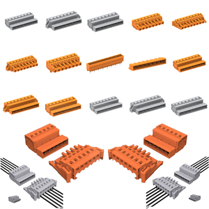 A fêmea do passo do conector 3.5mm do bloco <span class=keywords><strong>terminal</strong></span> Screwless do PWB MCS obstrui em 734-102 Pluggable 734-103