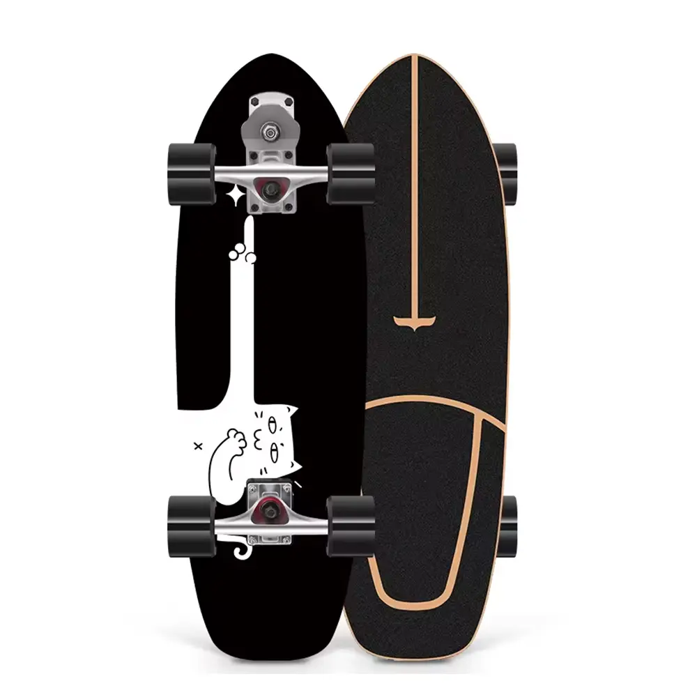 Wholesale professional skateboard manufacturer 7 ply Canadian maple complet skateboard