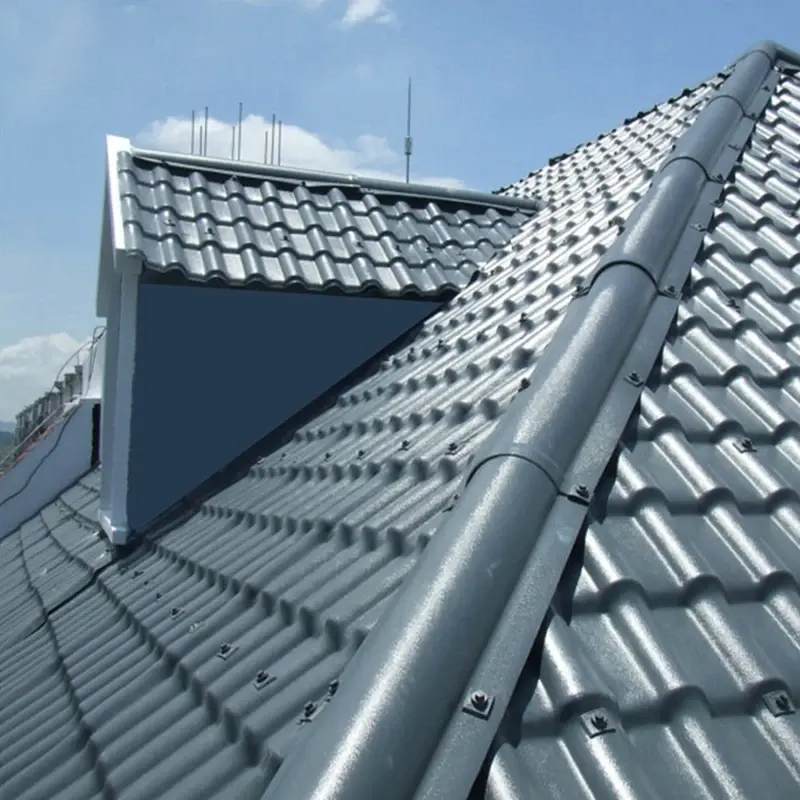 Popolare spagnolo tetto in resina con buona qualità asa resina sintetica piastrelle in materiale plastico