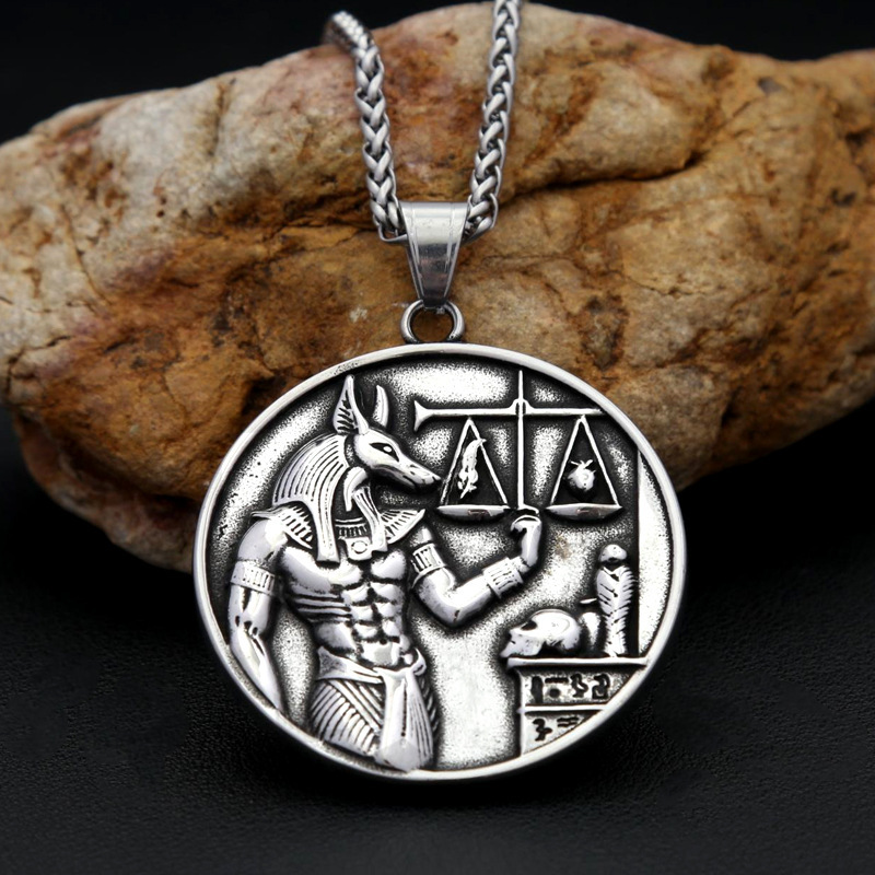 Steel-colored pendant