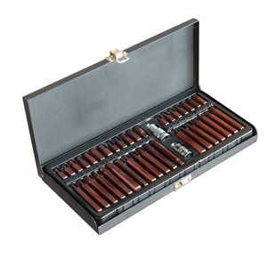 40 pcs工具五金汽车修理工具套装，带3/8和1/2适配器，适用于棘轮和冲击扳手 - Product Image 1