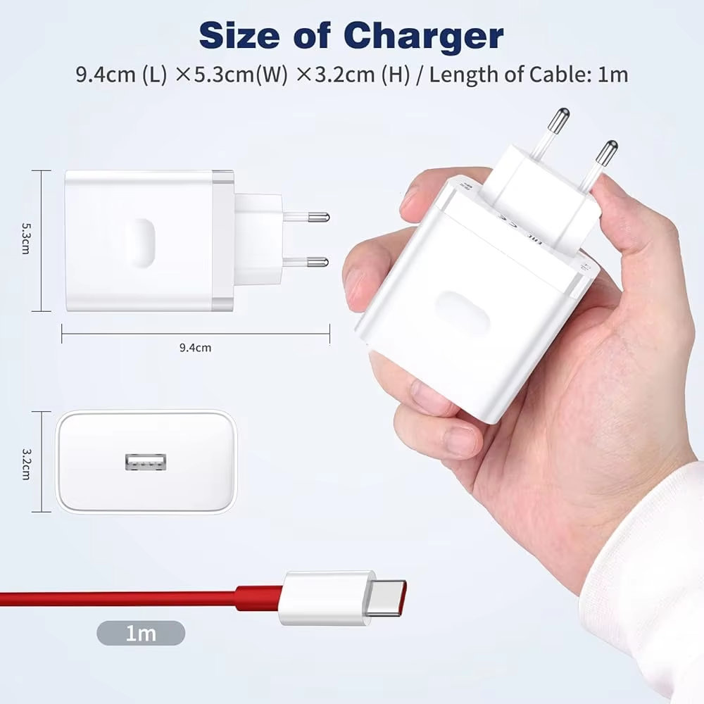White 65w charger