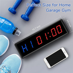 Big Digital Gym Wanduhr Fernbedienung Gym LED Intervall Fitness Countdown Timer Home Mit Magnet für Übung - Product Image 2