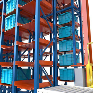 Sistema de estantería de almacenamiento automático ajustable de almacén con apilador de carga de contenedor - Product Image 3
