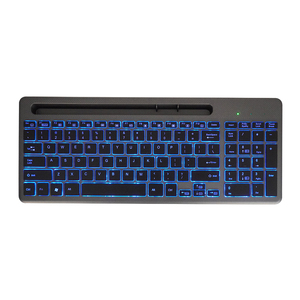 Teclado mágico de gama alta de nueva versión con interruptor de tijera retroiluminado LED 2,4G Interfaz inalámbrica BT teclado de computadora dividido en inglés - Product Image 2