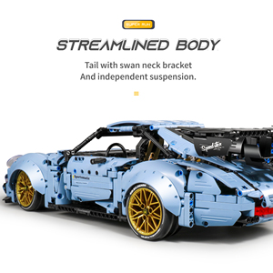 1/10 RC Drift Supercar 1887 adet 2.4G APP modu kök DIY uzaktan kumanda spor araç yapı taşı Model setleri kitleri - Product Image 3