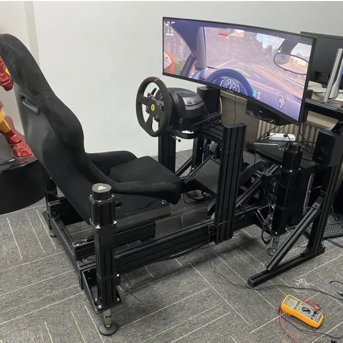 Premium kalite spor kova koltuklar sürüş oyunu Sim yarış Xbox PC VR oyun için Fold koltuk standı