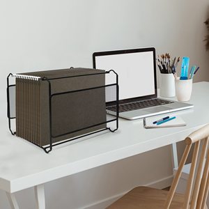 Niseven Bán buôn máy tính để bàn tổ chức A4 Kích thước tập tin treo thư mục văn phòng tập tin giá đen kim loại lưới giữ tập tin - Product Image 4