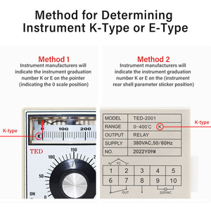 TED-2001Temperature <strong>Controller</strong> Available <strong>Temperature</strong> Adjustment Instrument-K Type 400 Degrees Celsius Relay <strong>Output</strong> 380V - Product Image 6