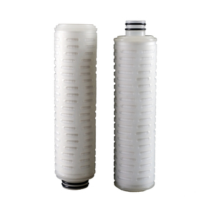 Microporous PP PTFE PES <strong>membrane</strong> 0.2 micron pleated water filter for 10" 20" stainless steel single housing