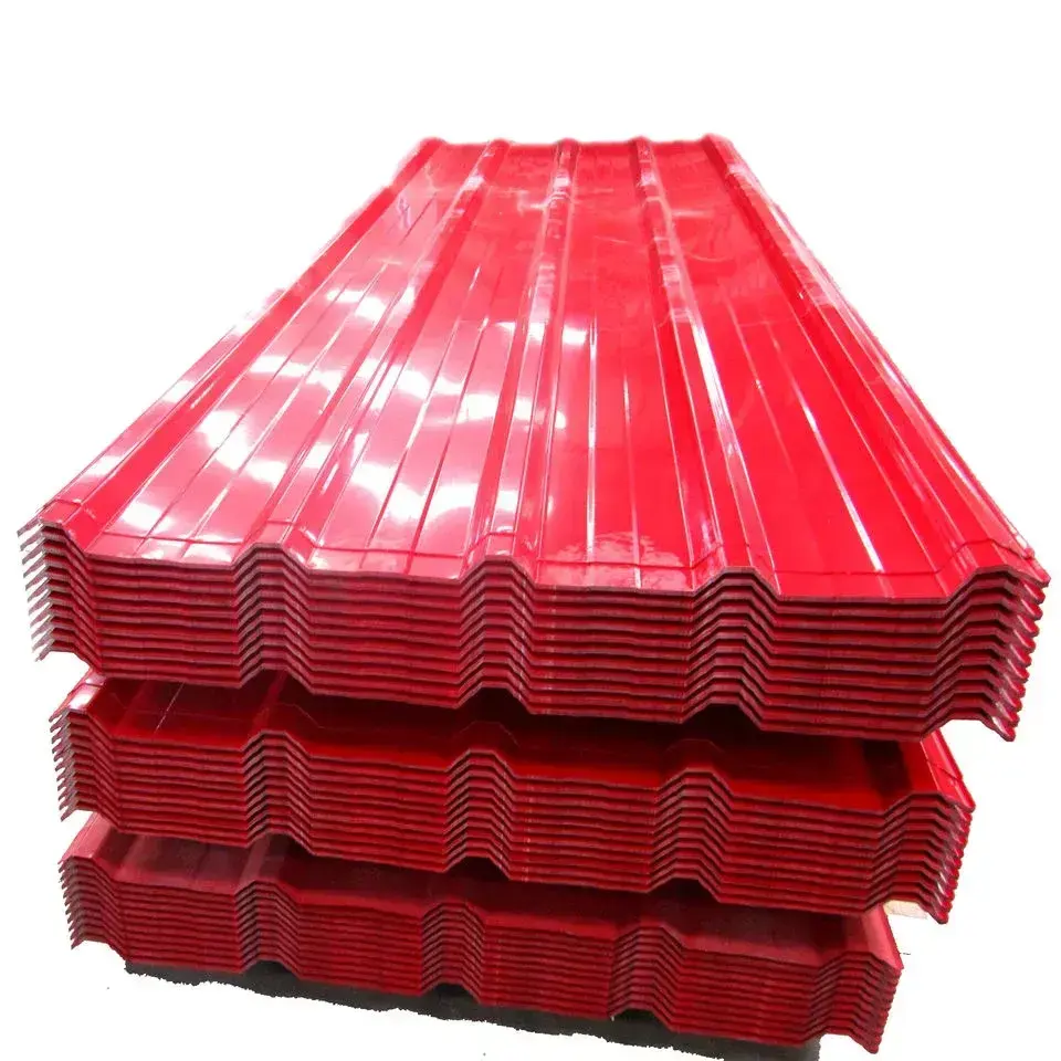 Горячая продажа цвет крыши с покрытием из оцинкованного гофрированного картона в Китае