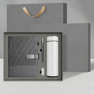 Набор для корпоративных подарков: Ежедневник А5 из искусственной кожи на заказ, оптовые промо-товары, роскошный деловой подарок, блокнот с ручкой - Product Image 3