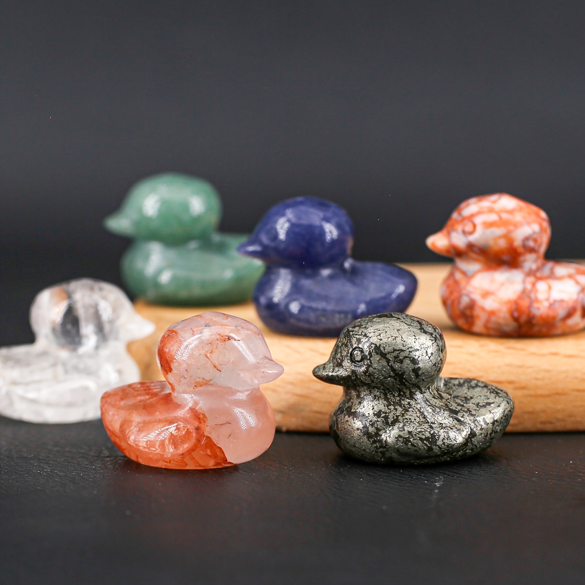 Crystal Duck Animals Carving