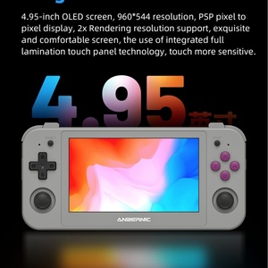 RG505オープンソースレトロアーケードビデオゲームコンソールPSP & Android Wi-Fi通信用デュアルシステムハンドヘルドPS2-Compatible