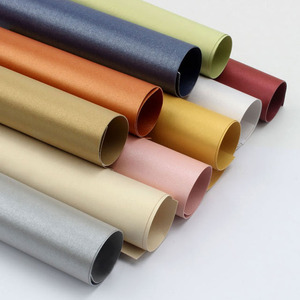 100-370g 720*1020mm Gold Silver Colored Plain Embossed Metallic <strong>Paper</strong>