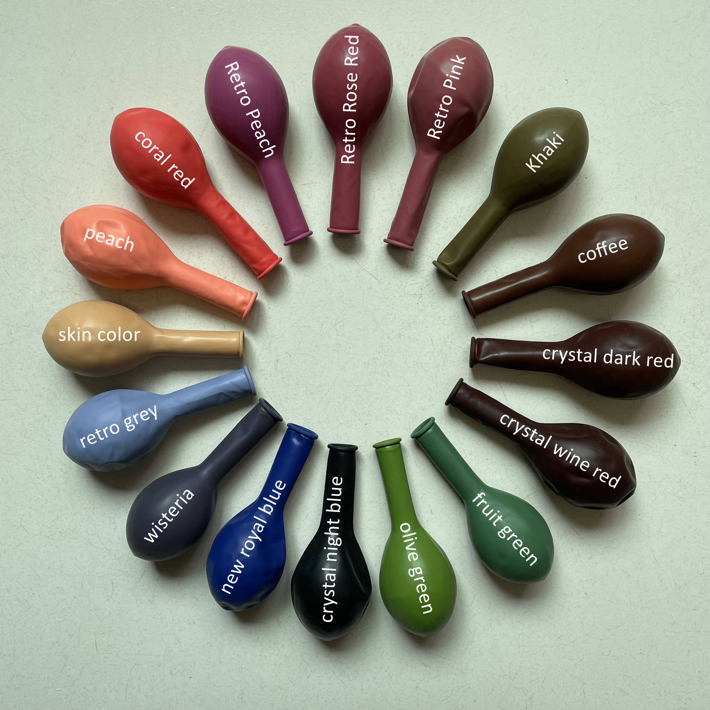All colors are available for 3.2g/12inch and 2.8g 12inch