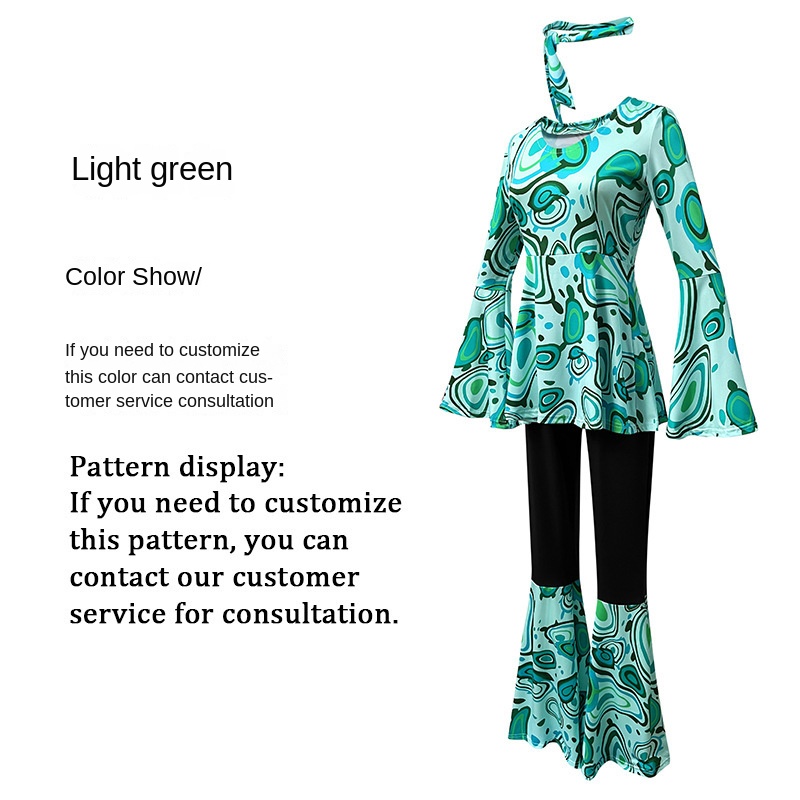 Light green pattern display