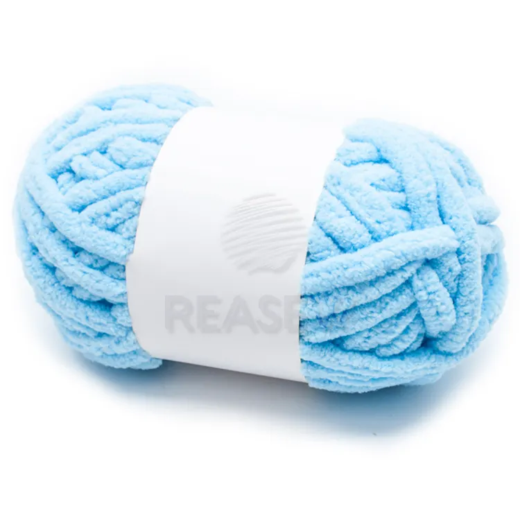 Good quality whole sales colorful chenille fancy hand knitting yarn for easy DIY