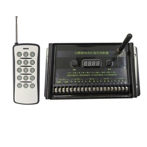 12 V24V Solar Traffic <span class=keywords><strong>Controller</strong></span> 12-Wege-Solarladeregler mit mobiler Ampel fernbedienung
