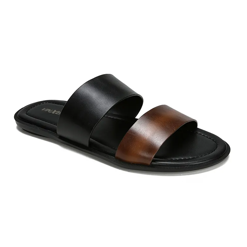 Fabrika fiyat Sandal ayakkabı erkekler deri Pakistan erkekler yaz ayakkabı hakiki deri erkek sandalet