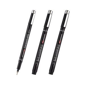 Japonya ucu çift hat pürüzsüz yazma kaliteli 0.1mm cetvel kalemi G-09901 sanatçı kalem - Product Image 1