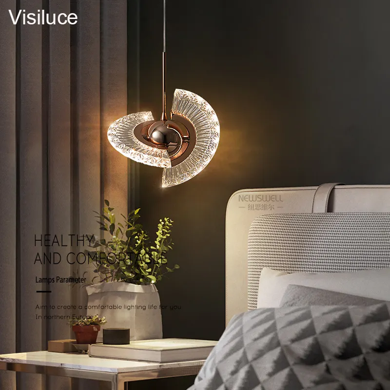 Современный акриловый светодиодный подвесной светильник, художественное стильное украшение для дома, виллы, гостиницы, спальни, кухни