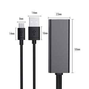 以太网适配器USB 2.0至RJ45微型USB网卡，适用于谷歌Chromecast 2超音频电视棒 - Product Image 4